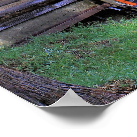 Rustikale Shedlandschaft Poster (Ecke)