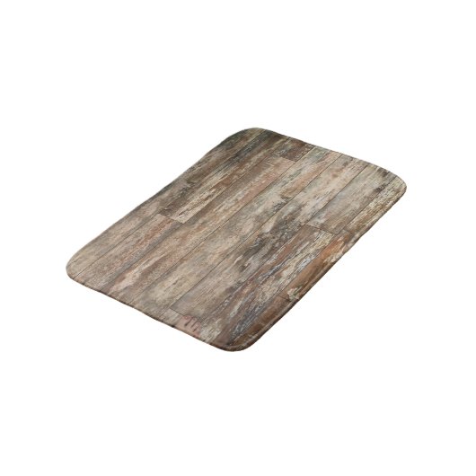 Rustikale Shiplap Strand Badezimmer Dekoration Bad Badematte (Schrägansicht)