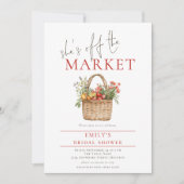 Rustikale Sie ist vom Markt QR-Code Hochzeit Einladung (Vorderseite)