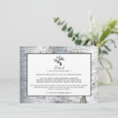 Rustikale Silberbaumhochzeit - Details Begleitkarte (Stehend Vorderseite)