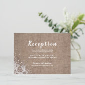 Rustikale Silberbesteck-Empfang-Karte für Glitzer Einladung (Stehend Vorderseite)