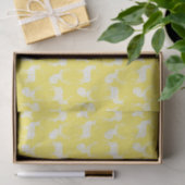 Rustikale Silhouette-Rotwild auf gelbem Seidenpapier (Geschenk)