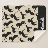 Rustikale Silhouetten | PERSONALISIERT Sherpadecke (Vorderseite (Horizontal))