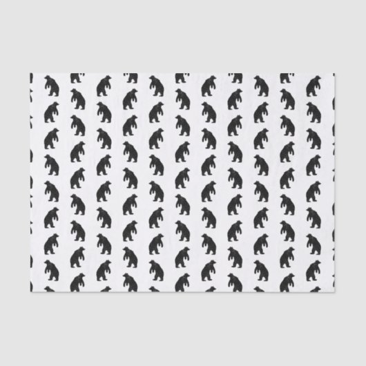 Rustikale Silhouetten Seidenpapier (Vorderseite)