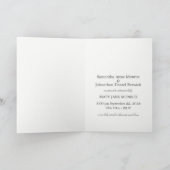 Rustikale Silver Birch Tree Baby Ankündigung (Innenseite)