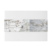 Rustikale Silver Birch Tree Babydusche Einladungsbanderole (Rückseitenbeispiel)