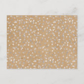 Rustikale Silver Liebe Herzkalender Ankündigungspostkarte (Rückseite)