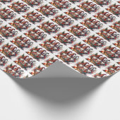 Rustikale skandinavische Gnome-Liebe Geschenkpapier (Ecke)