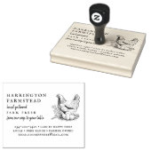 Rustikale Skriptfamilie Frische Eierkarton Gummistempel (Stempel)