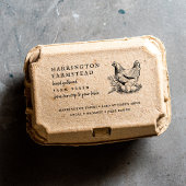 Rustikale Skriptfamilie Frische Eierkarton Gummistempel