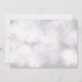 rustikale Skriptschmetterling-Blue-Geburtsankündig Einladung (Rückseite)