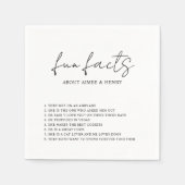 Rustikale Skriptzeitschrift Moderne Hochzeit Serviette (Vorderseite)