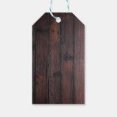 Rustikale Slice Slice Pizza Babydusche Geschenkanhänger (Rückseite)