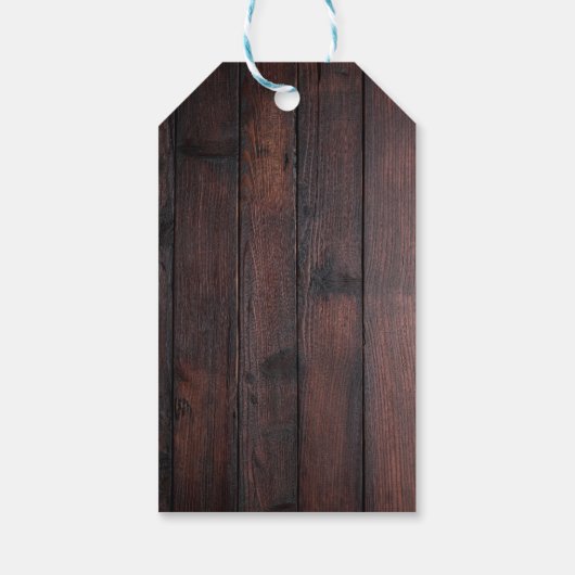 Rustikale Slice Slice Pizza Babydusche Geschenkanhänger (Rückseite)