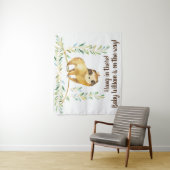 Rustikale Sloth Baby Dusche Hintergrund Wandteppich (Beispiel)