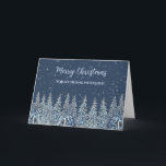 Rustikale Snowy Friend Oma Frohe Weihnachten Karte<br><div class="desc">Frohe Weihnachten für Freunde Karte mit einem rustikalen und schneebedeckten Wald.</div>