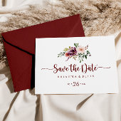 Rustikale Sommer-Blütenblüte Save the Date Postkarte