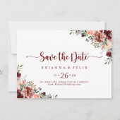 Rustikale Sommer-Blütenhochzeit Save The Date (Vorderseite)