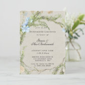 Rustikale Sommer-Fern-Bridesmaiern Luncheon lädt e (Stehend Vorderseite)