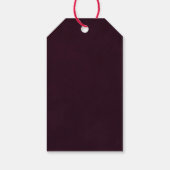 Rustikale Sommerblumenhochzeit Vielen Dank Geschenkanhänger (Rückseite)