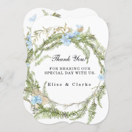 Rustikale Sommerferien Hochzeit Dankeschön Karten