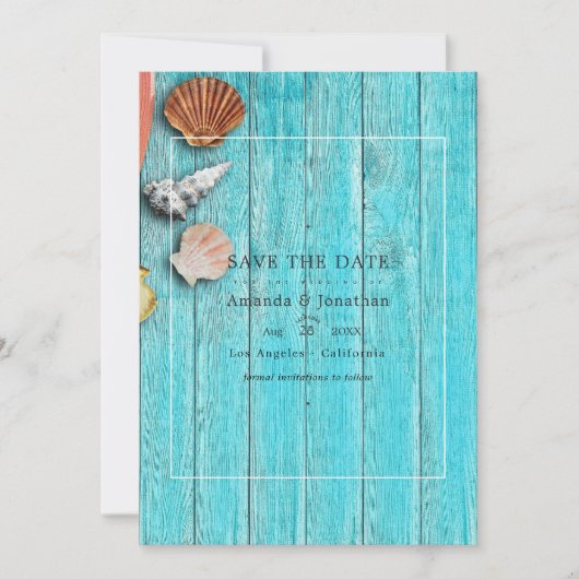 Rustikale Sommerferien Save the Date (Vorderseite)