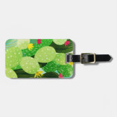 Rustikale Sommergärten Sukkulenter Glitzer Gepäckanhänger (Vorderseite horizontal)