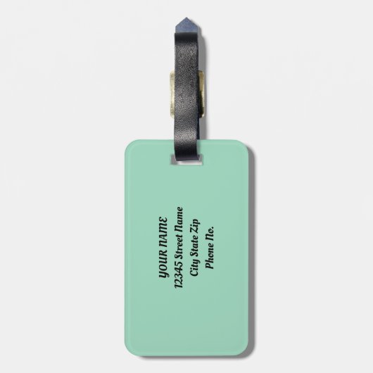 Rustikale Sommergärten Sukkulenter Glitzer Gepäckanhänger (Rückseite vertikal)