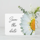 Rustikale Sommerhochzeit Gänseblümchen "Save the D Save The Date (Stehend Vorderseite)