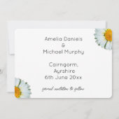 Rustikale Sommerhochzeit Gänseblümchen "Save the D Save The Date (Rückseite)
