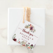 Rustikale Sommerkalligraphie-Gastgeschenk Hochzeit Geschenkanhänger (Beispiel)