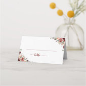 Rustikale Sommerkalligraphie Platzkarte (Vorderseite)