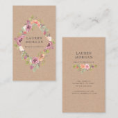 rustikale Sommerkulturkarte Visitenkarte (Vorne/Hinten)