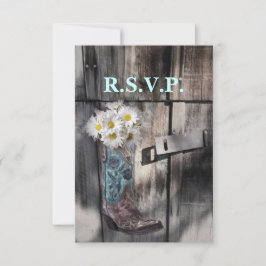 rustikale Sommerzeit Cowboy Hochzeit rsvp Reaktion