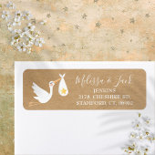 Rustikale Sonderlieferung Stork-Rücksendeadresse