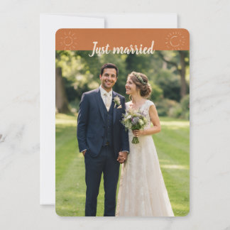 Rustikale Sonnen- & Wildblumen-Foto-Hochzeitseinla Einladung