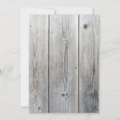 Rustikale Sonnenblume 16 . Geburtstag Einladung (Rückseite)