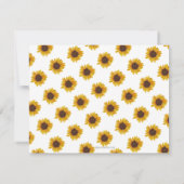 Rustikale Sonnenblume 1. Geburtstagskarte Danke Ka (Rückseite)