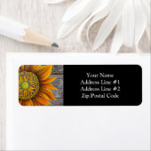 Rustikale Sonnenblume an der Barbe (Insitu)