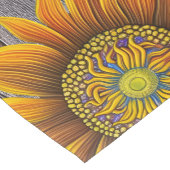 Rustikale Sonnenblume an der Barbe Kurzer Tischläufer (Ecke)