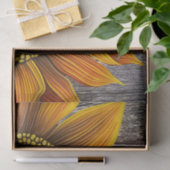 Rustikale Sonnenblume an der Barbe Seidenpapier (Geschenk)