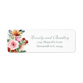 Rustikale Sonnenblume Aquarell Rücksendeadresse (Vorne)