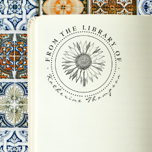 Rustikale Sonnenblume aus der Bibliothek des Indiv Gummistempel