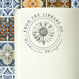 Rustikale Sonnenblume aus der Bibliothek des Indiv Gummistempel