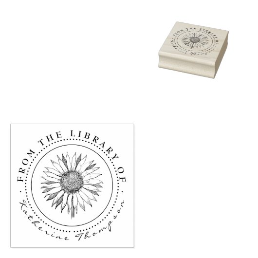 Rustikale Sonnenblume aus der Bibliothek des Indiv Gummistempel (Stempel)