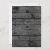 Rustikale Sonnenblume Babys Atemmason Jar Wedding Einladung (Rückseite)