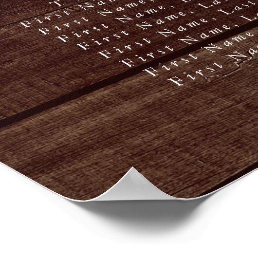 Rustikale Sonnenblume Blüte 9 Tabelle Sitzplan Poster (Ecke)