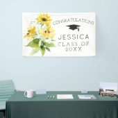 Rustikale Sonnenblume Bouquet Abschluss Banners Banner (Messeveranstaltung)