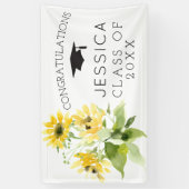 Rustikale Sonnenblume Bouquet Abschluss Banners Banner (Vertikal)