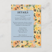 Rustikale Sonnenblume Bouquet Wasserfarbe Begleitkarte (Vorderseite)
